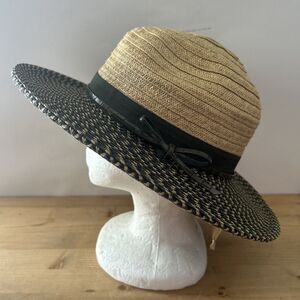 San Diego Hat Co. Straw Sunhat Green & Natural Brimmed Hat Garden Beach OS